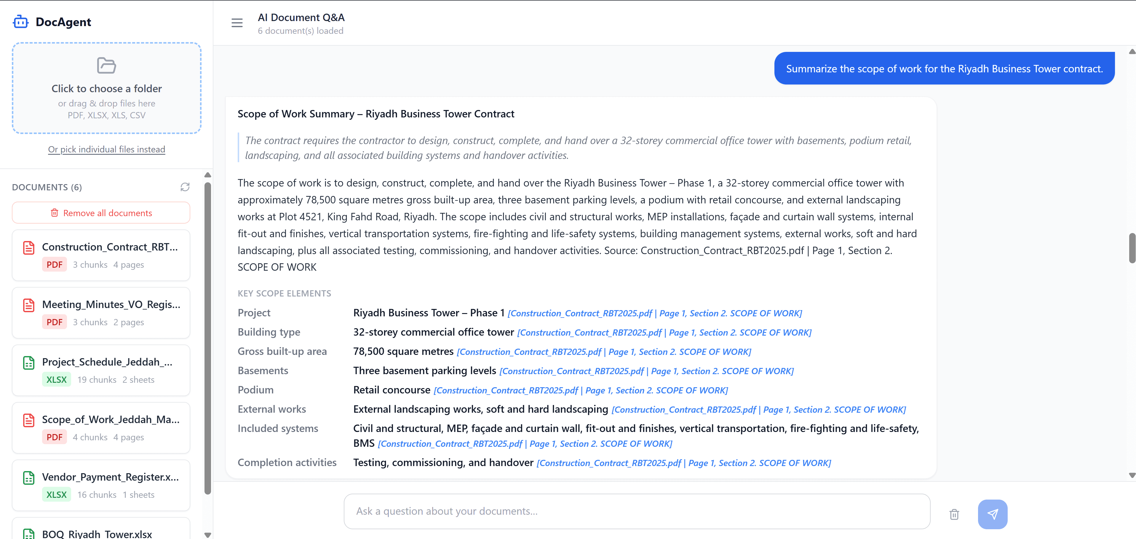 DocAgent screenshot