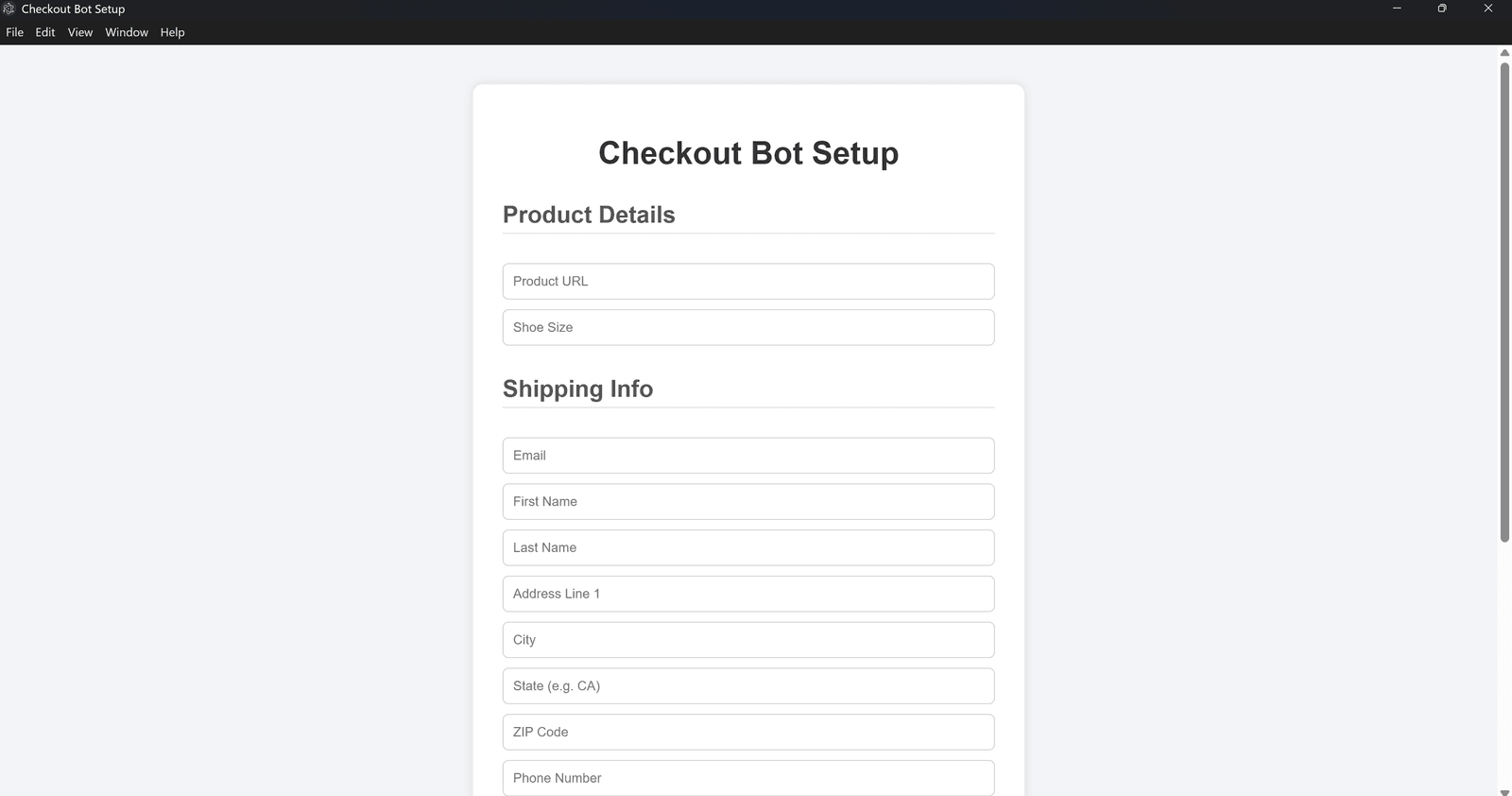 Shopify Checkout Automation screenshot 2