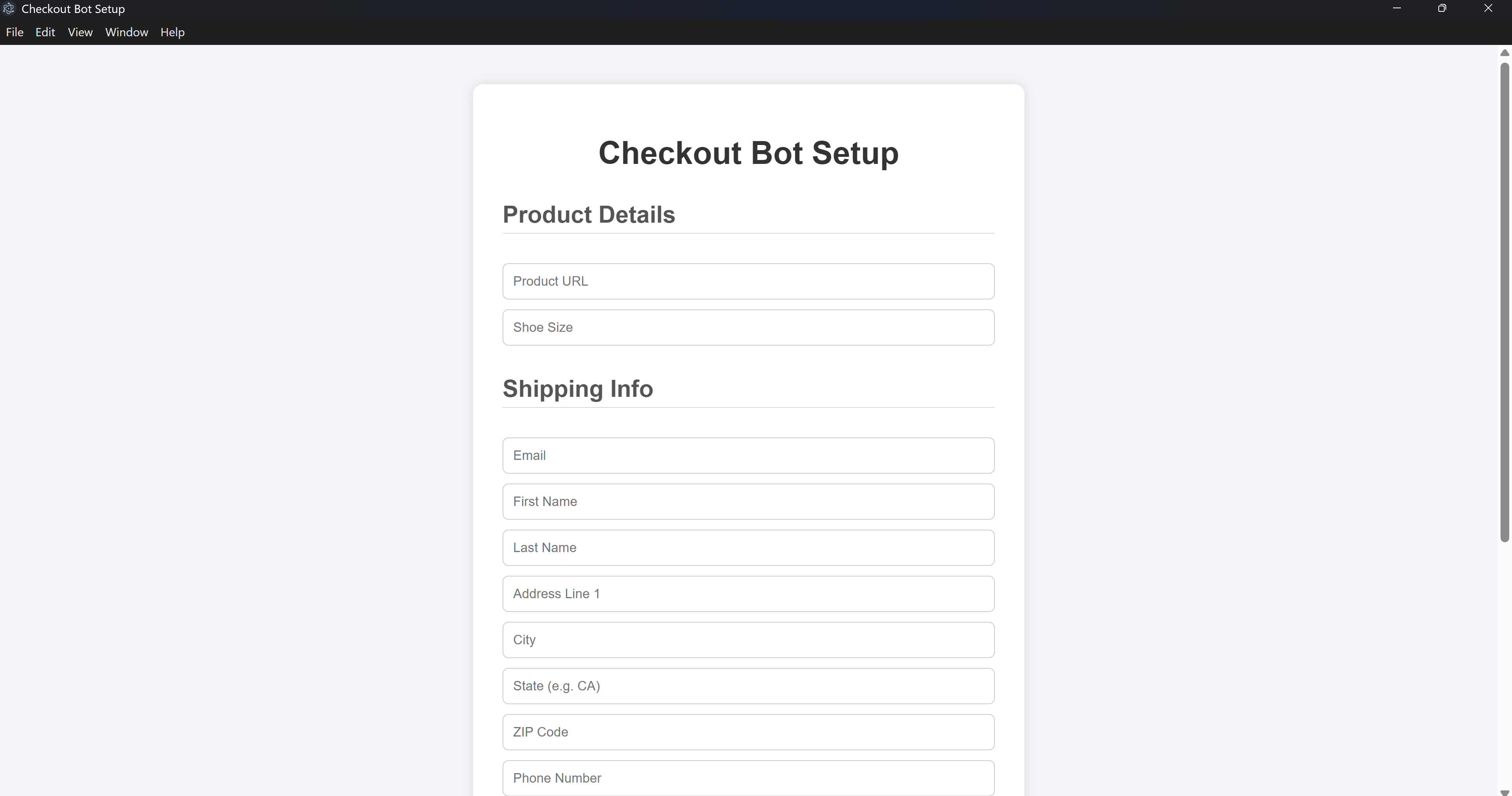 Shopify Checkout Automation screenshot 2